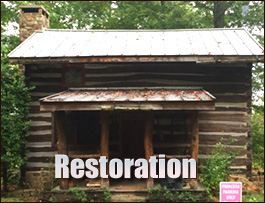 Historic Log Cabin Restoration  Kent, Alabama